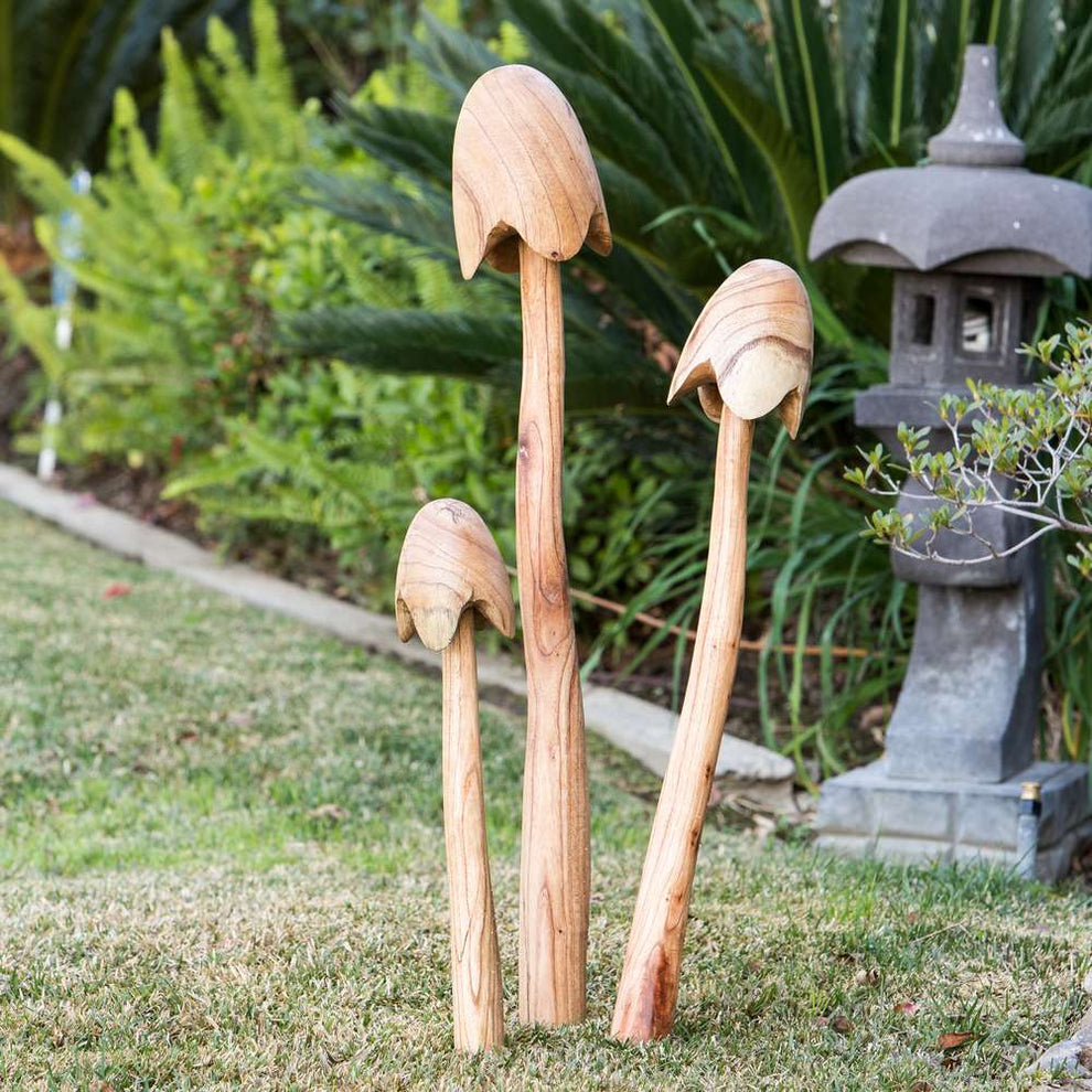 Bell Mushroom Stakes Set of 2 By Garden Age Supply | Sculptures | Modishstore - 2
