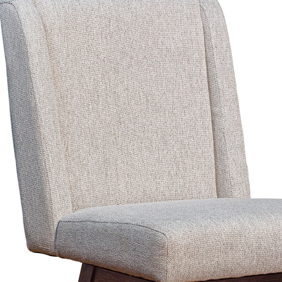 Taupe and Brown Solid Wood Swivel Bar Chair By Homeroots | Bar Stools | Modishstore - 6
