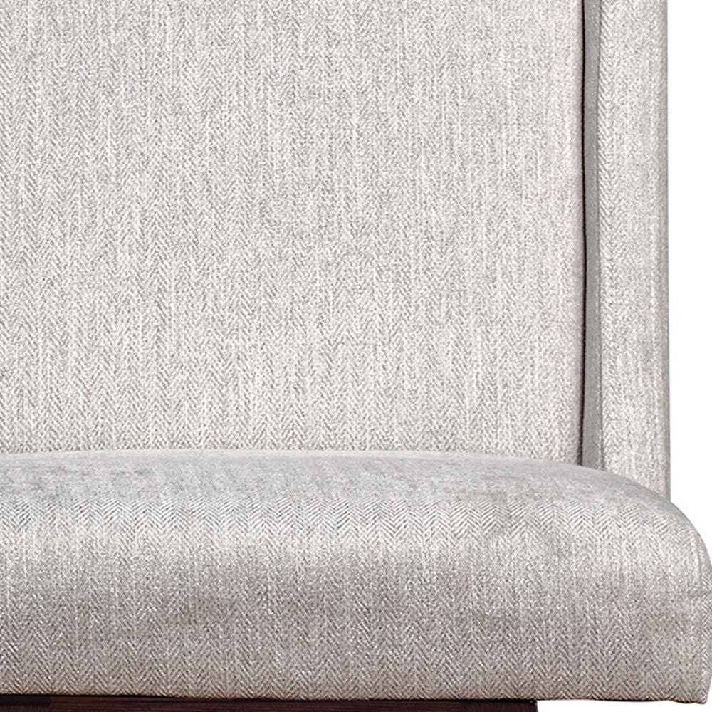 Beige and Brown Fabric and Solid Wood Counter Height Swivel Bar Chair By Homeroots | Bar Stools | Modishstore - 7