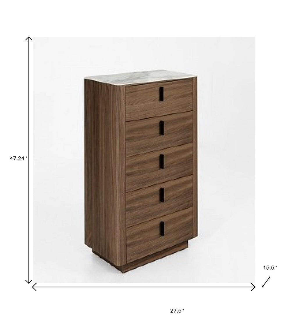 Black and White Solid and Manufactured Wood Multi Drawer Standard Chest By Homeroots | Dressers | Modishstore - 5