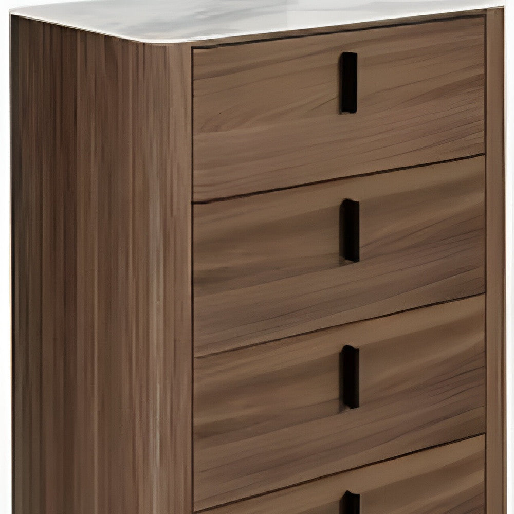 Black and White Solid and Manufactured Wood Multi Drawer Standard Chest By Homeroots | Dressers | Modishstore - 4