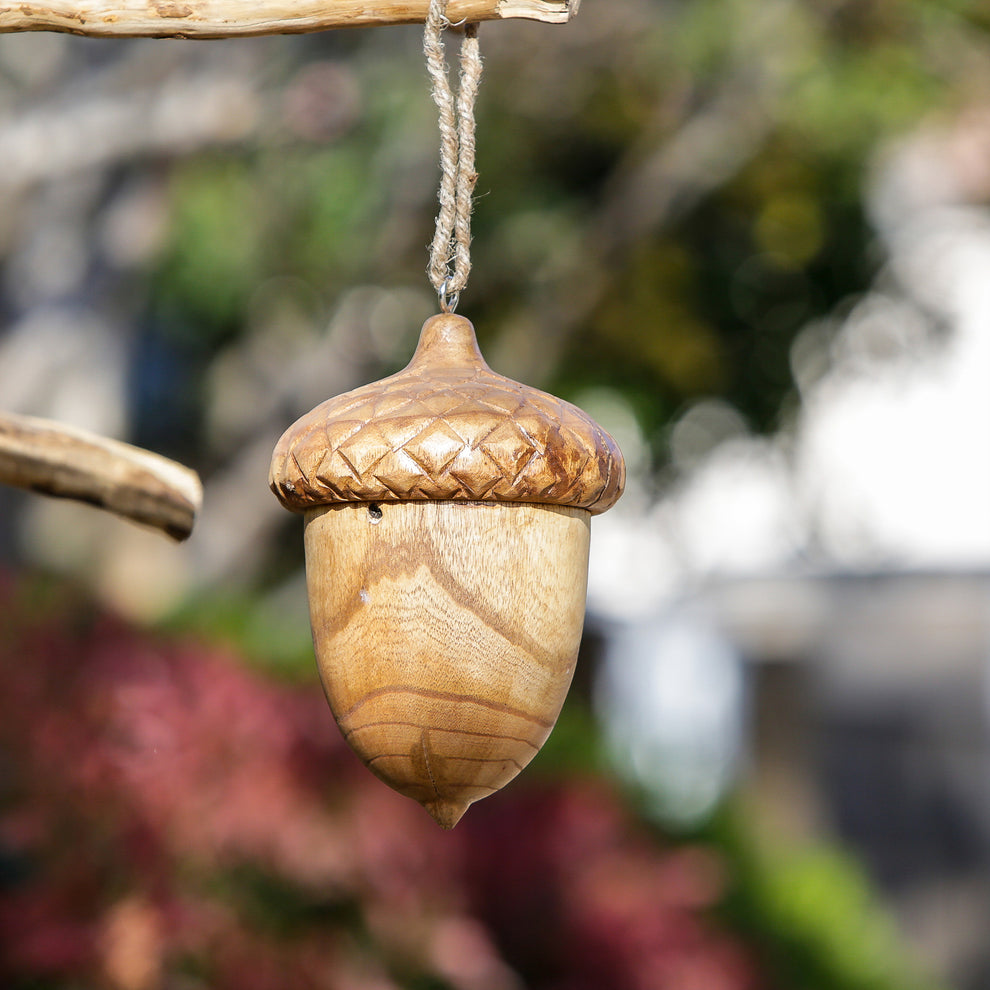 Acorn Birdhouse Set of 4 By Garden Age Supply | Sculptures | Modishstore - 2