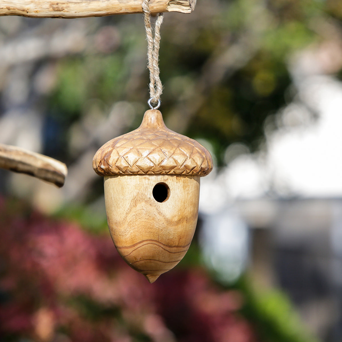 Acorn Birdhouse Set of 4 By Garden Age Supply | Sculptures | Modishstore - 1
