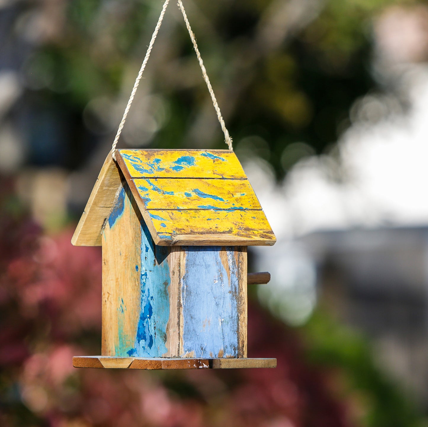 Boatwood Bird House - Straight Set of 4 By Garden Age Supply