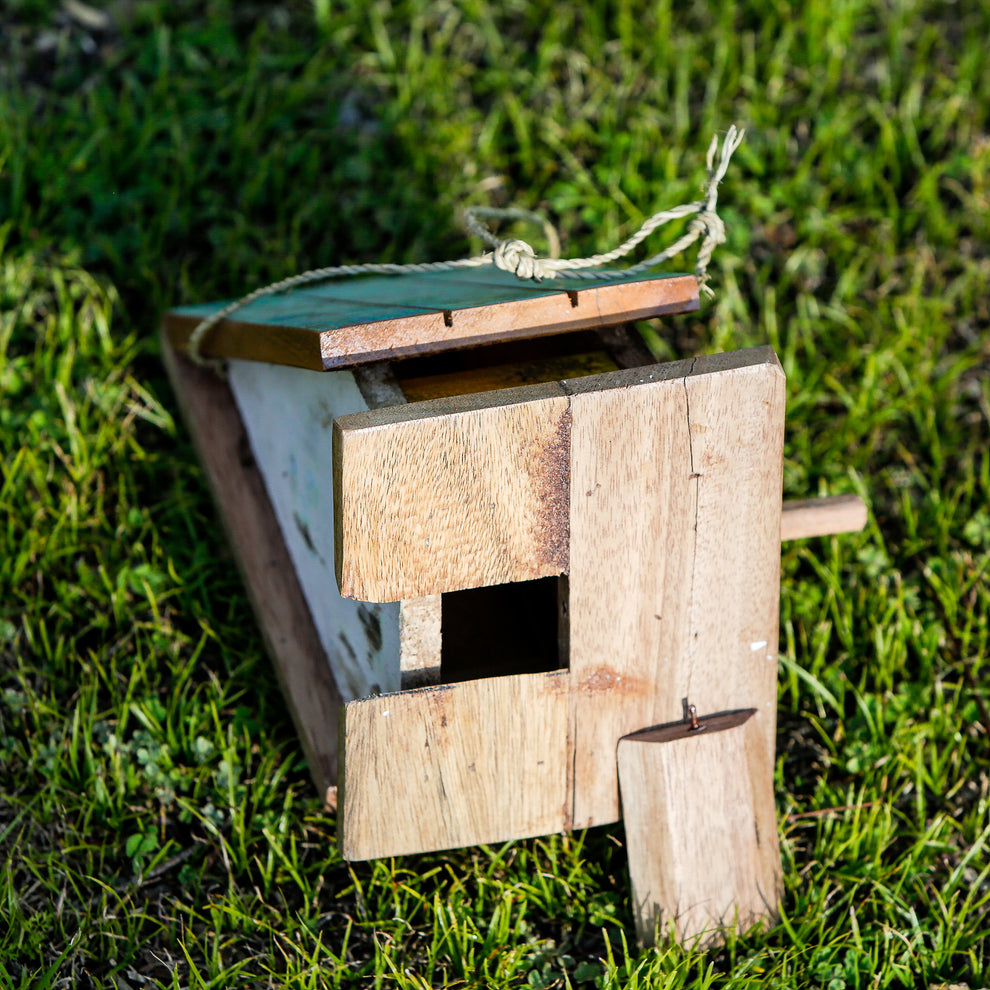 Boatwood Bird House - Tapered Set of 4 By Garden Age Supply | Sculptures | Modishstore - 4
