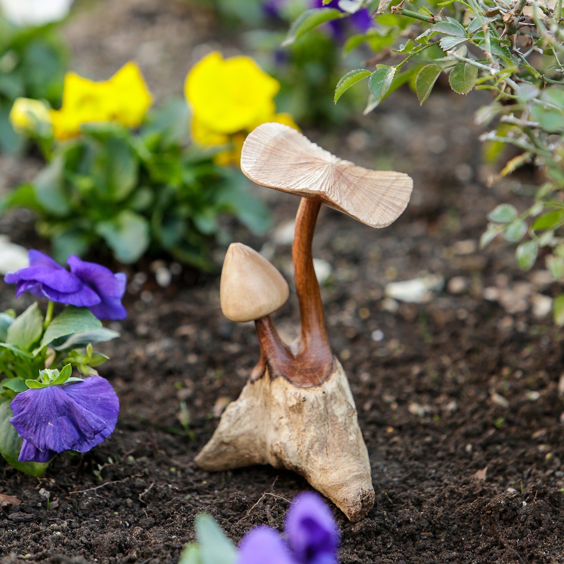 Gypsy Mushroom Set of 4 By Garden Age Supply | Sculptures | Modishstore - 1
