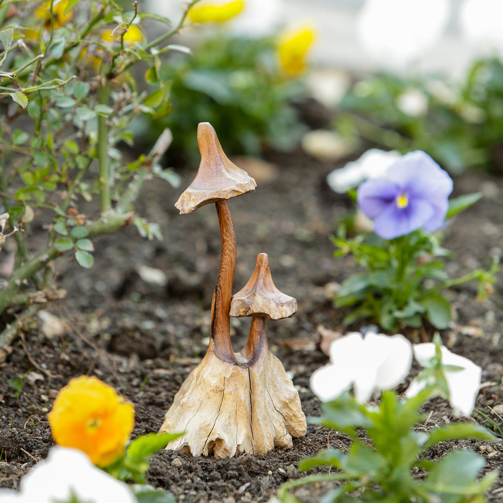 Witch's Hat Mushroom Set of 4 By Garden Age Supply | Sculptures | Modishstore - 4