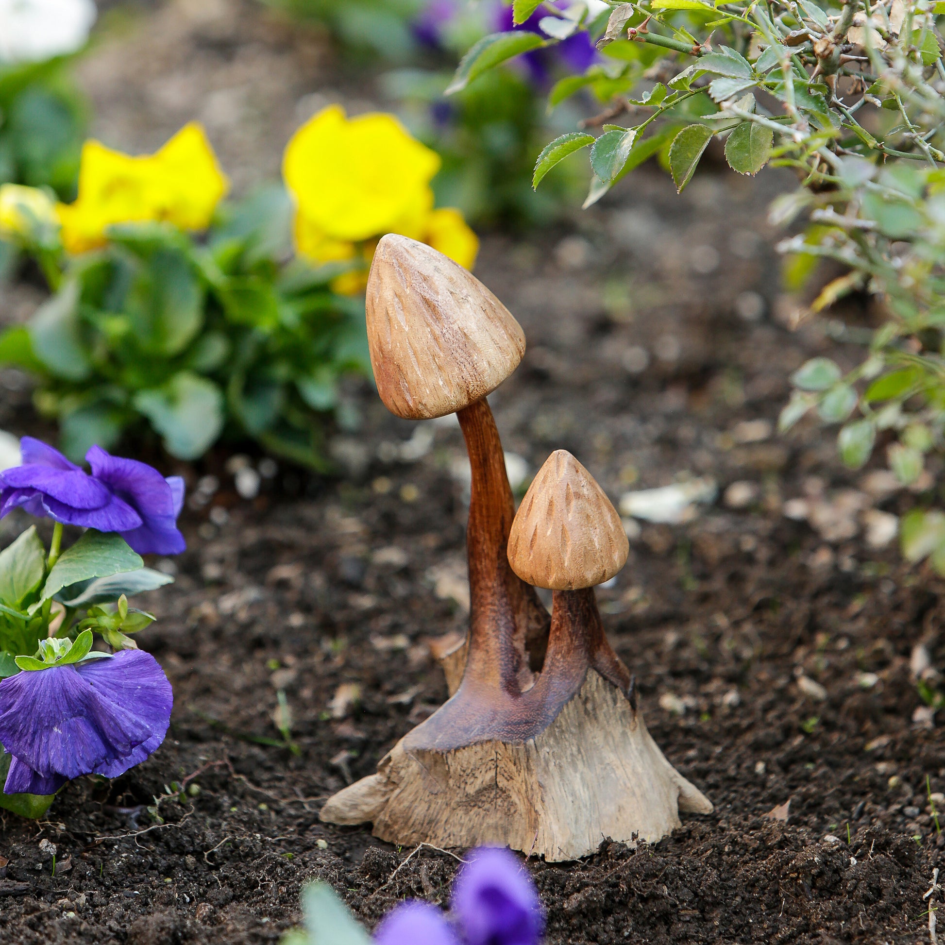 Shaggy Mushroom Set of 4 By Garden Age Supply | Sculptures | Modishstore - 1