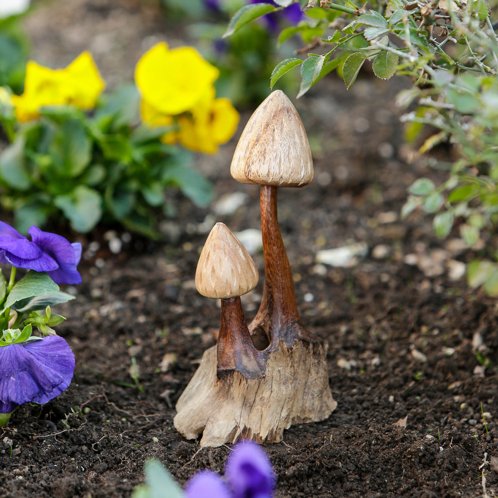 Shaggy Mushroom Set of 4 By Garden Age Supply | Sculptures | Modishstore - 2