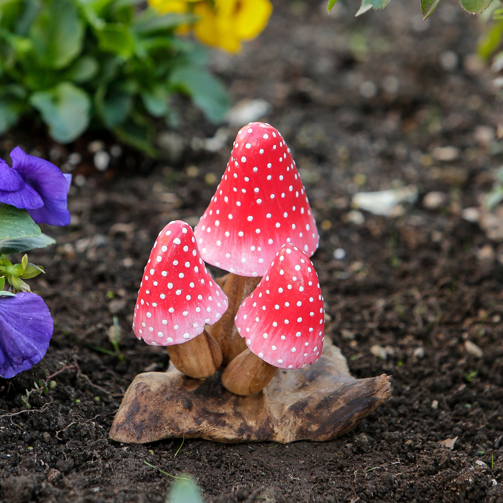 Parasite Banana Mushroom Set of 4 By Garden Age Supply | Sculptures | Modishstore - 1