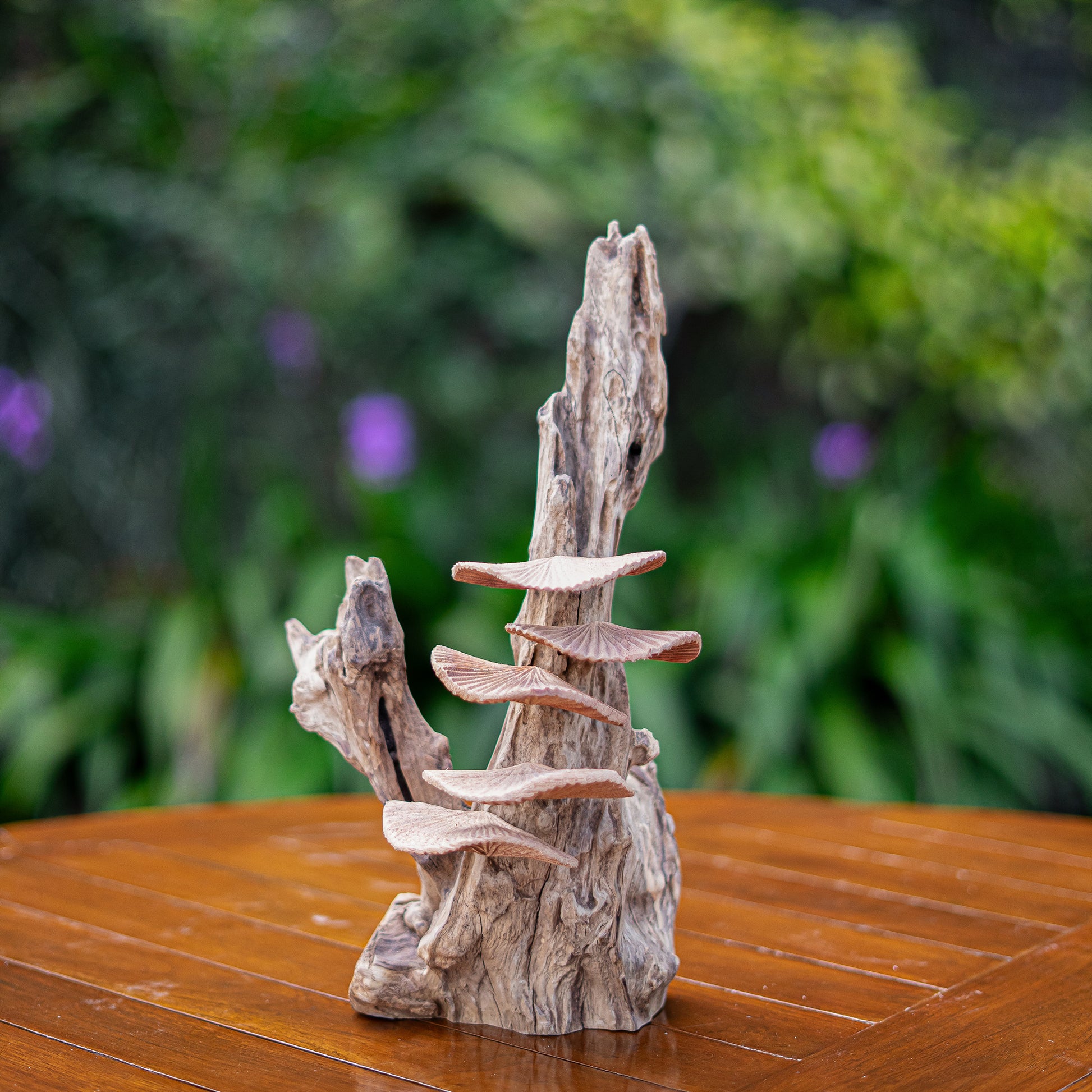 Parasite Turkey Tail Mushroom Set of 4 By Garden Age Supply | Sculptures | Modishstore - 1