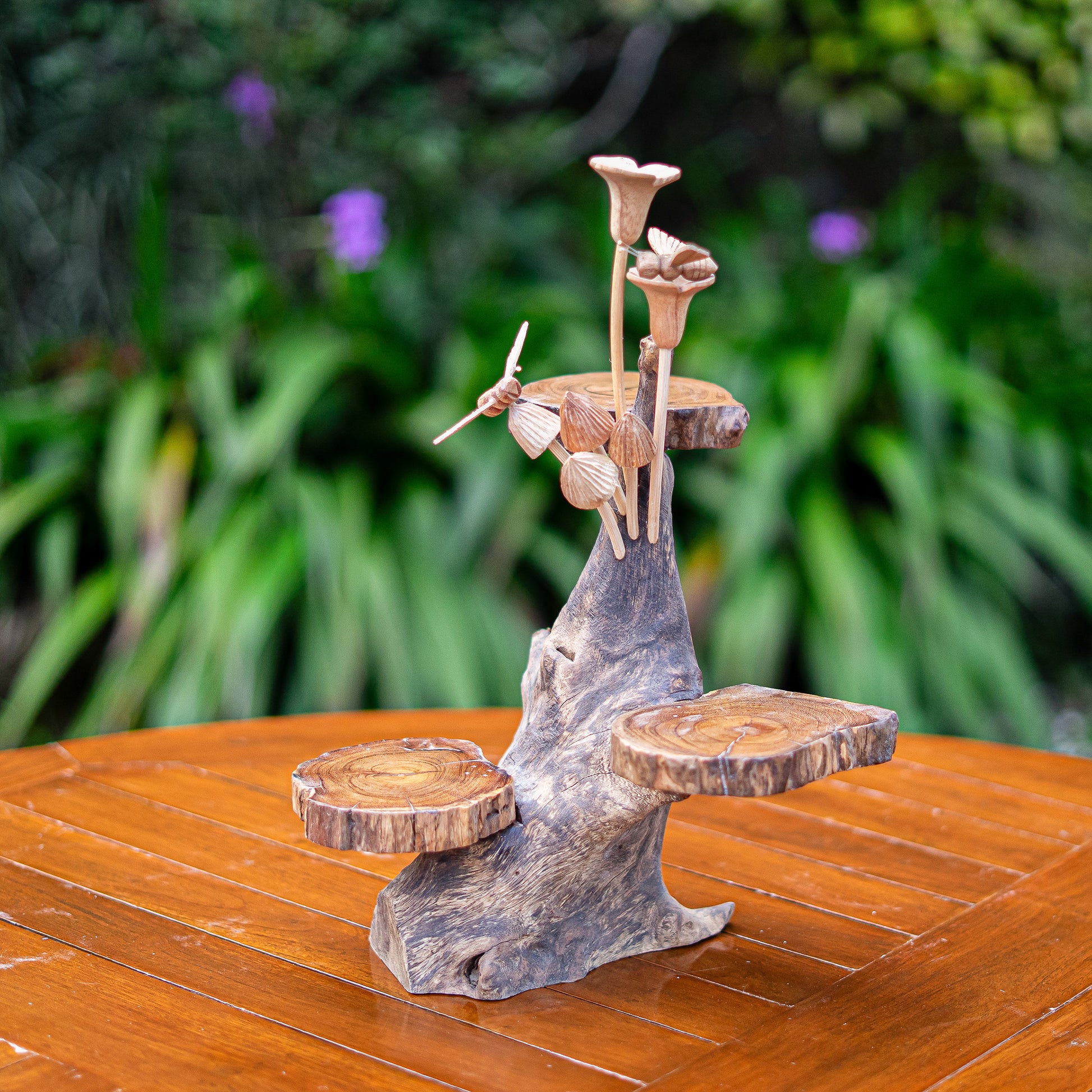 Mini Display Stand with Parasite Mushrooms Set of 2 By Garden Age Supply | Sculptures | Modishstore - 1