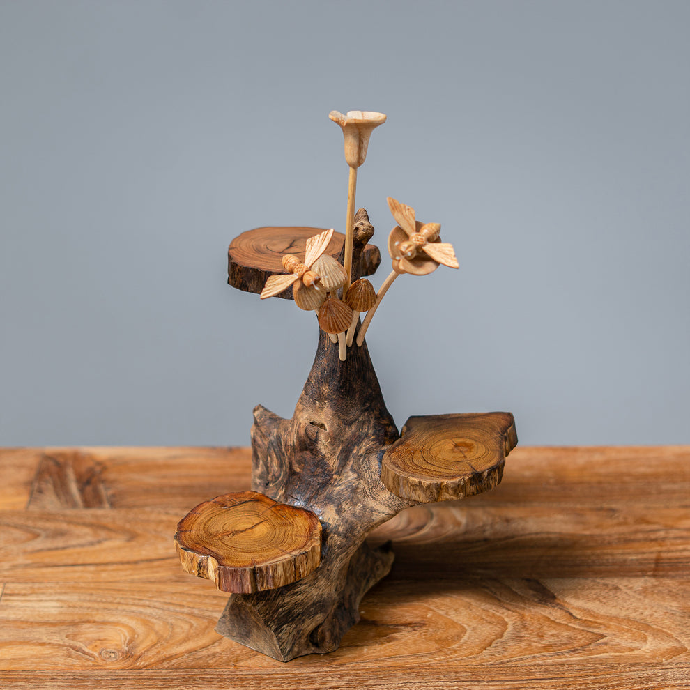 Mini Display Stand with Parasite Mushrooms Set of 2 By Garden Age Supply | Sculptures | Modishstore - 4
