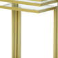 Chrome Glass Rectangular End Table By Homeroots | End Tables | Modishstore - 4