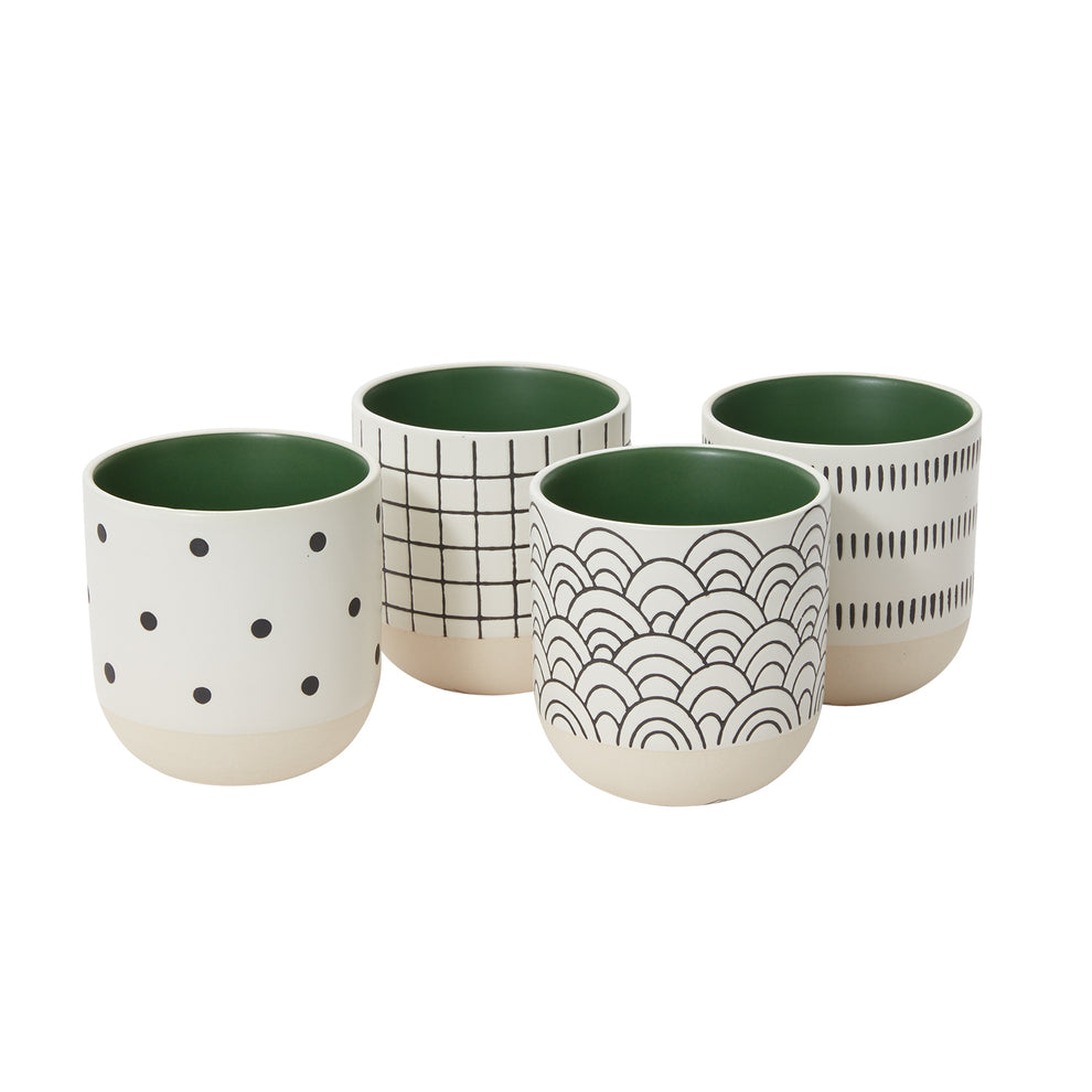 Merrick Mug - Set of 8 By Accent Decor | Planters, Troughs & Cachepots | Modishstore - 7