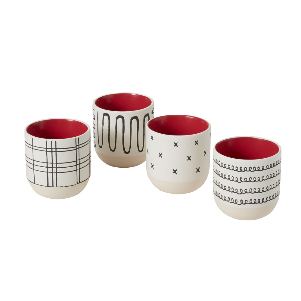 Merrick Mug - Set of 8 By Accent Decor | Planters, Troughs & Cachepots | Modishstore - 2