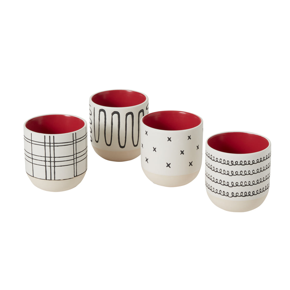 Merrick Mug - Set of 8 By Accent Decor | Planters, Troughs & Cachepots | Modishstore - 2