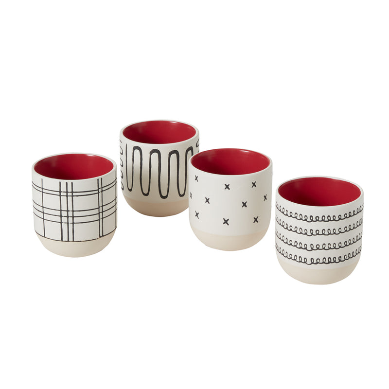 Merrick Mug - Set of 8 By Accent Decor | Planters, Troughs & Cachepots | Modishstore - 2