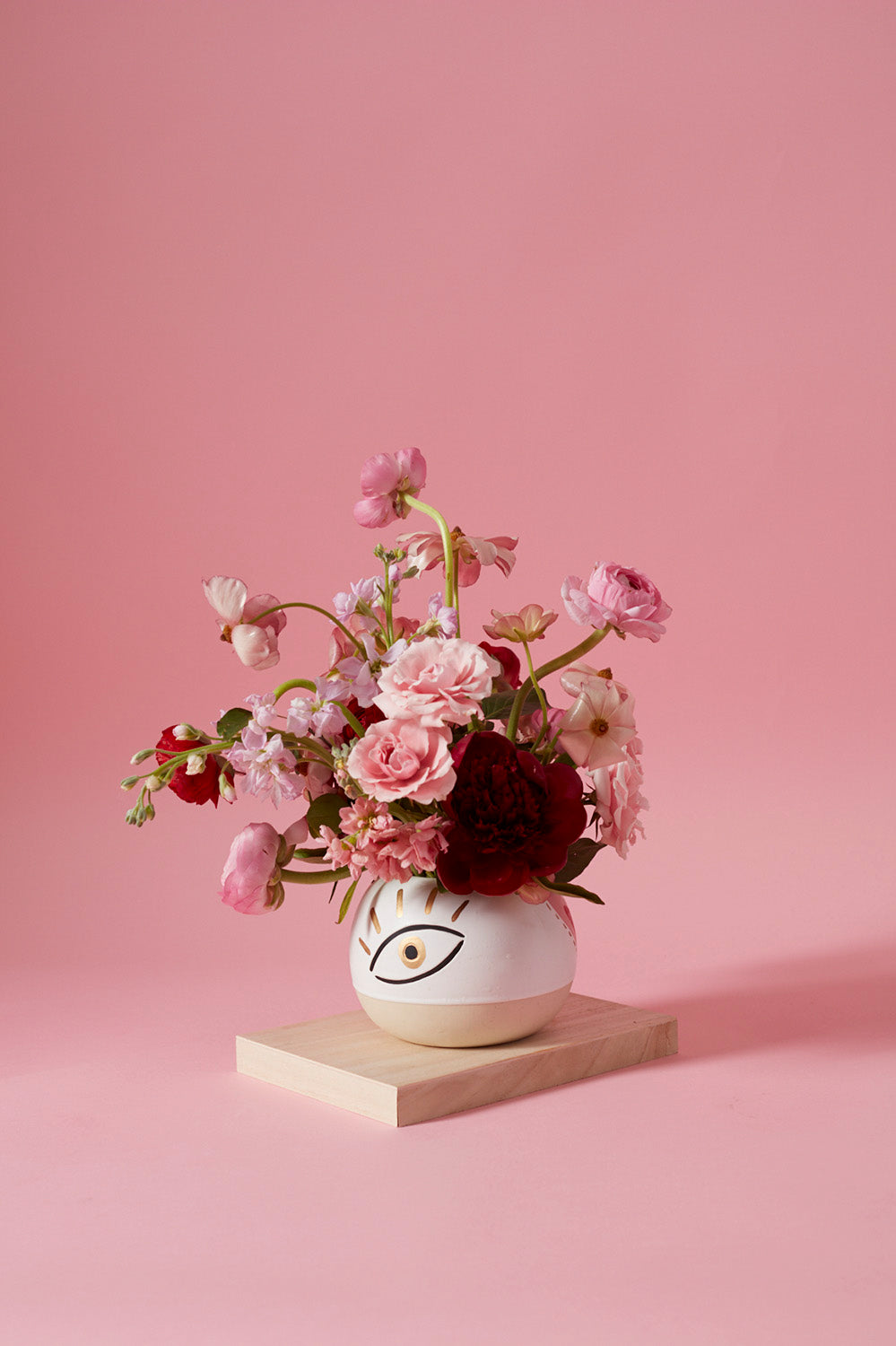 Eye Heart Vase Set of 4 By Accent Decor | Vases | Modishstore - 4