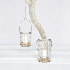 Nils Lantern, Glass - Large Set Of 2 By HomArt