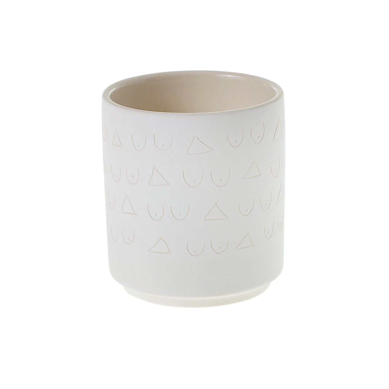 Triangles and Tatas Pot Set of 8 By Accent Decor | Planters, Troughs & Cachepots | Modishstore - 2