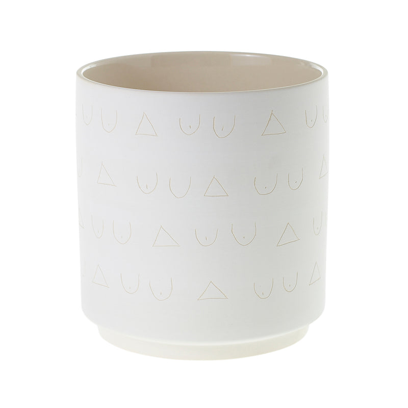 Triangles and Tatas Pot Set of 8 By Accent Decor | Planters, Troughs & Cachepots | Modishstore - 8