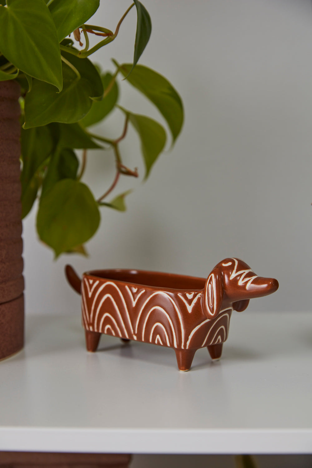 Puppy Love Planter Set of 4 By Accent Decor | Planters, Troughs & Cachepots | Modishstore - 4