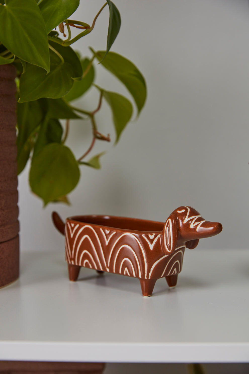 Puppy Love Planter Set of 4 By Accent Decor | Planters, Troughs & Cachepots | Modishstore - 4