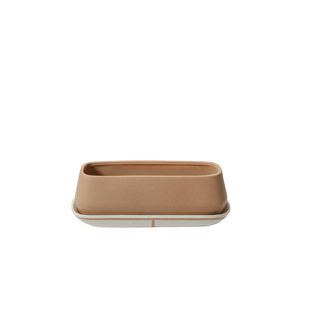 Dublin Planter with Saucer By Accent Decor | Planters, Troughs & Cachepots | Modishstore - 2