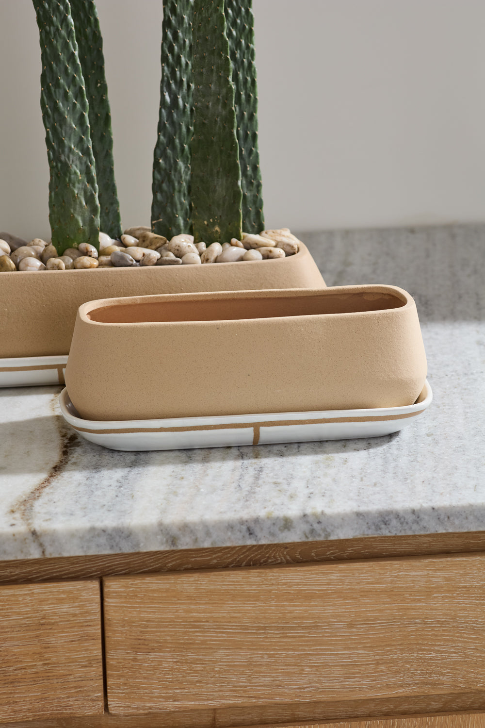 Dublin Planter with Saucer By Accent Decor | Planters, Troughs & Cachepots | Modishstore - 9