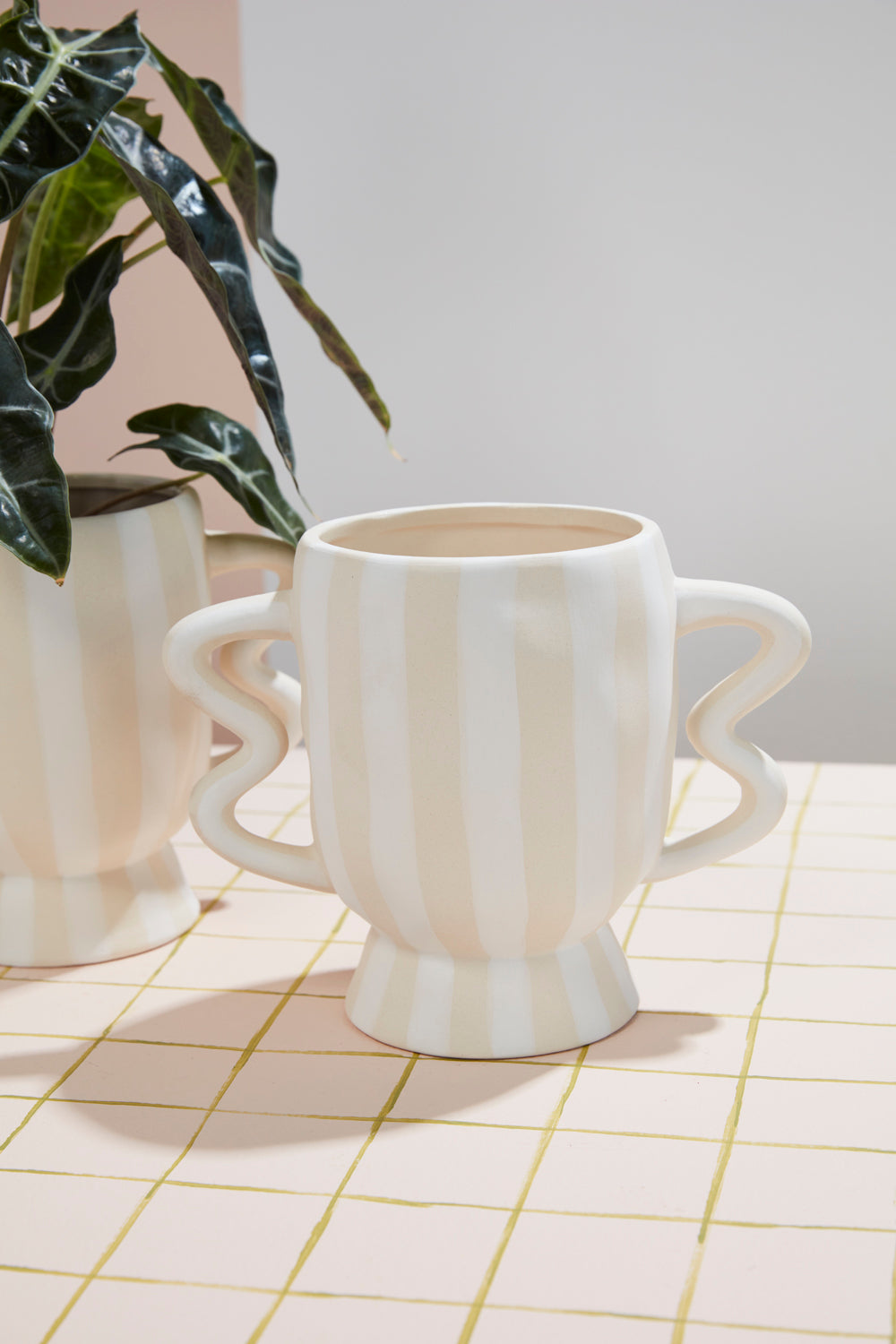 Akimbo Footed Pot Set of 2 By Accent Decor | Planters, Troughs & Cachepots | Modishstore - 4