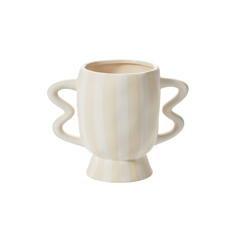 Akimbo Footed Pot Set of 2 By Accent Decor | Planters, Troughs & Cachepots | Modishstore - 2