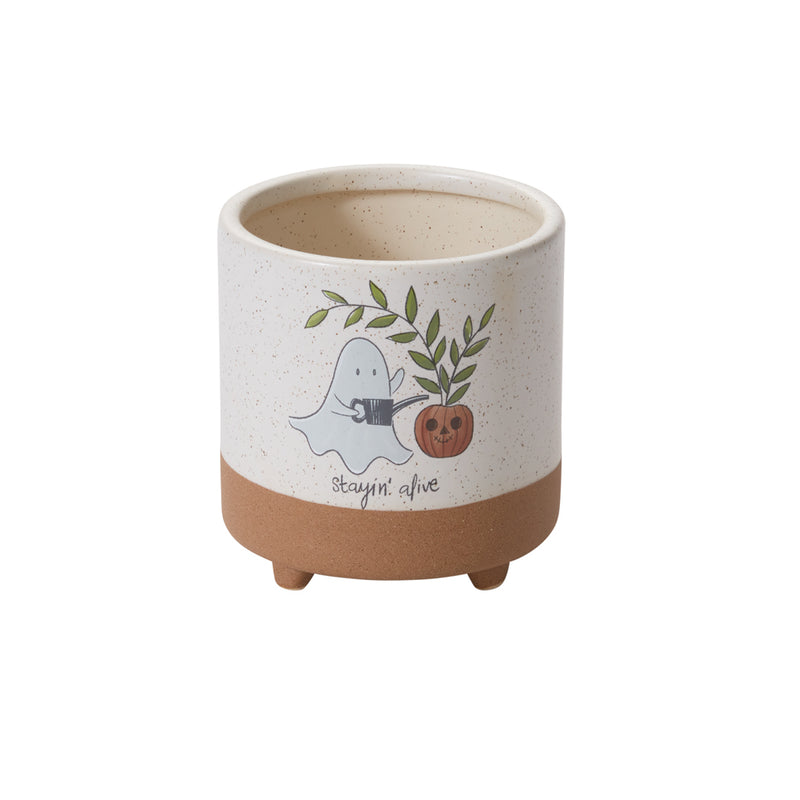 Optimistic Ghost Pot Set of 4 By Accent Decor | Planters, Troughs & Cachepots | Modishstore - 2