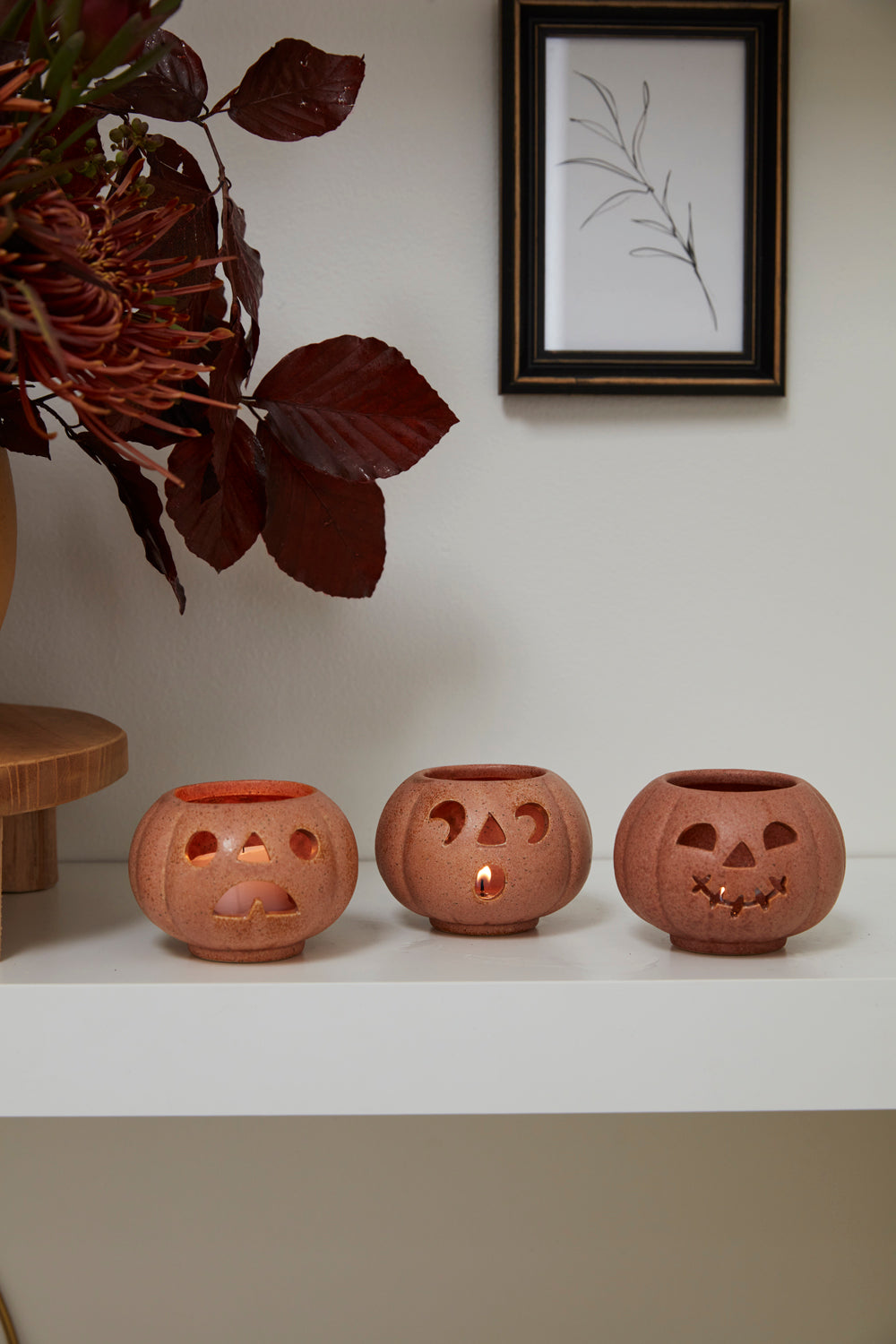 Grinning Pumpkins Votive - Set of 6 By Accent Decor | Planters, Troughs & Cachepots | Modishstore - 4