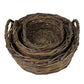 Round Baskets, Willow - Set of 6 By HomArt | Bins, Baskets & Buckets | Modishstore - 2