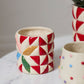 Cozy Quilt Pot Set of 4 By Accent Decor | Planters, Troughs & Cachepots | Modishstore - 5