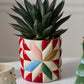 Cozy Quilt Pot Set of 4 By Accent Decor | Planters, Troughs & Cachepots | Modishstore - 8