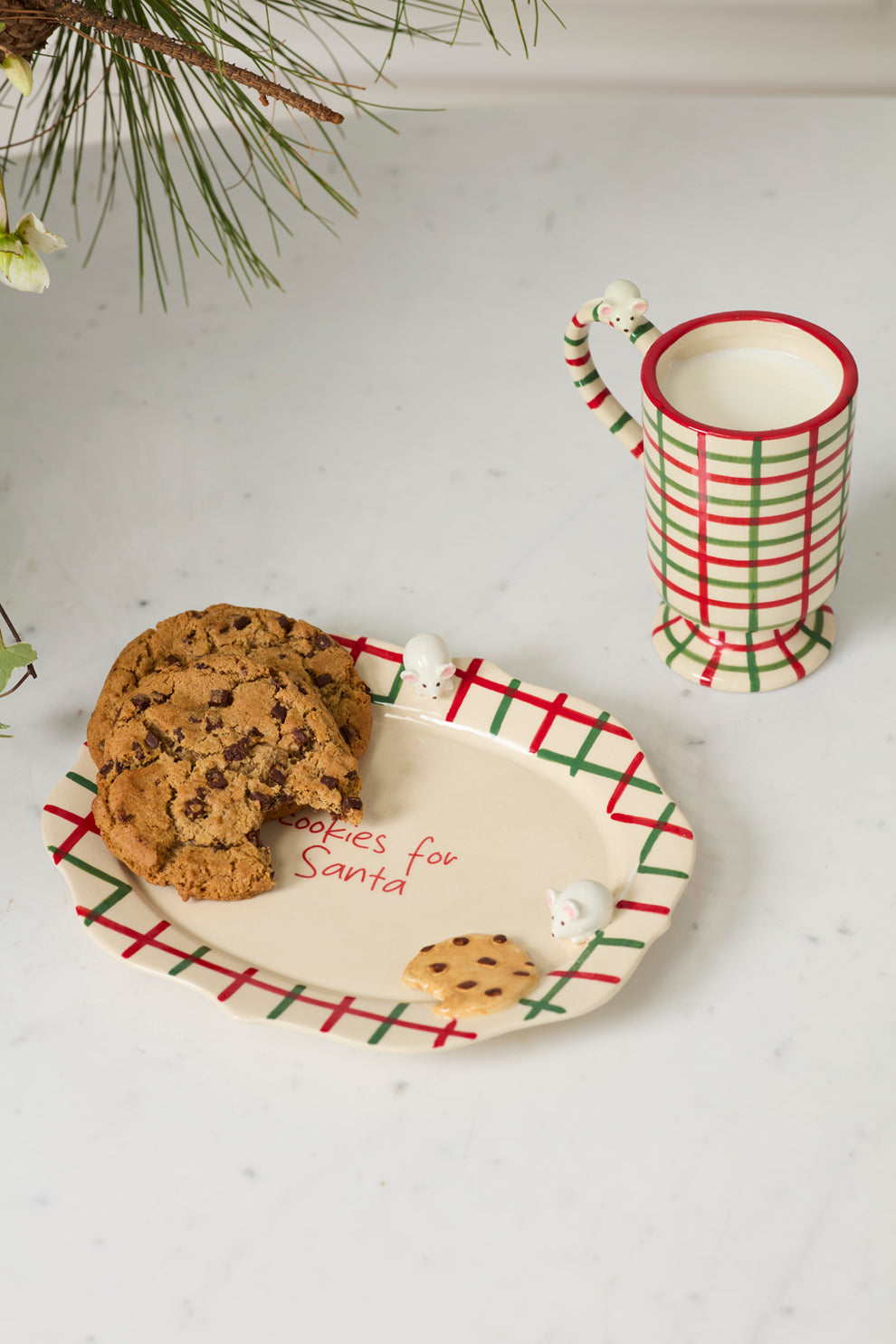 Cookies for Santa Mug Set of 4 By Accent Decor | Planters, Troughs & Cachepots | Modishstore - 5