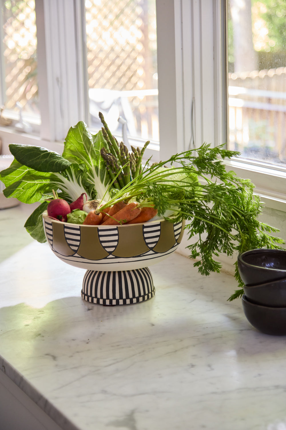 Tosca Footed Bowl By Accent Decor | Decorative Bowls | Modishstore - 5