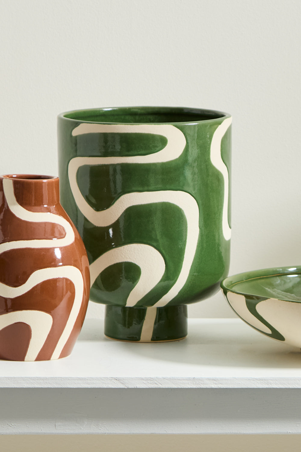 Curvature Pot By Accent Decor | Planters, Troughs & Cachepots | Modishstore - 4