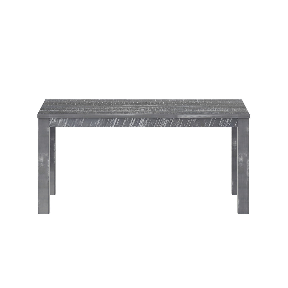 Gray Solid Wood Dining Table By Homeroots | Dining Tables | Modishstore - 2