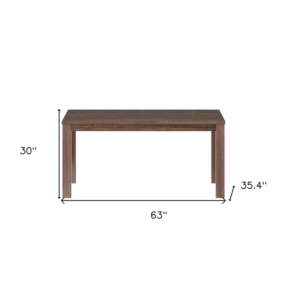 Espresso Solid Wood Dining Table By Homeroots | Dining Tables | Modishstore - 7