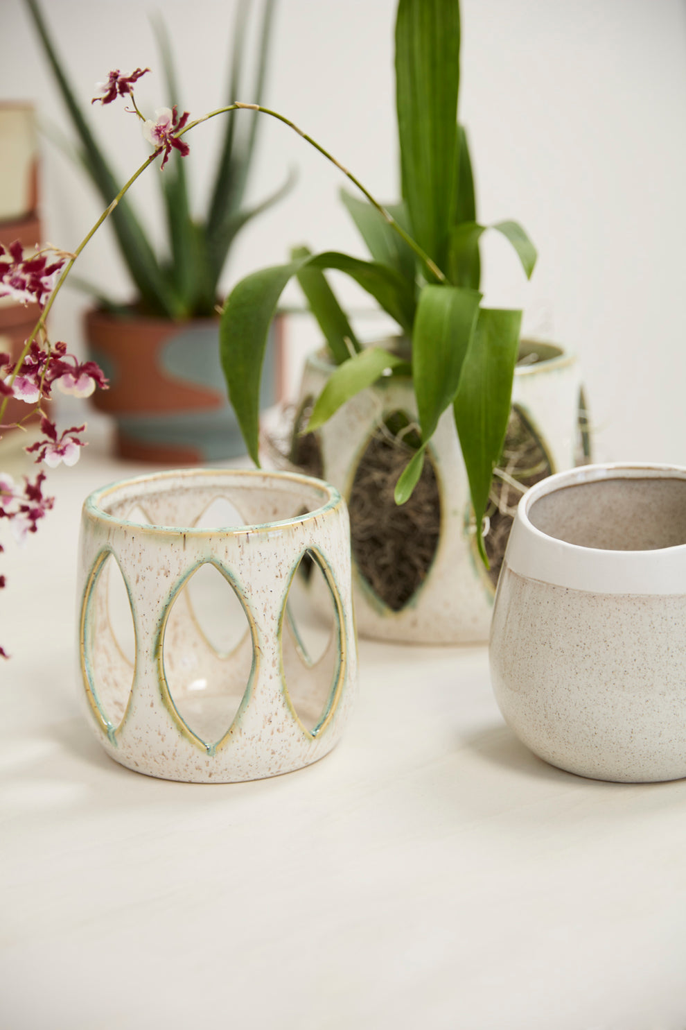 Minka Orchid Pot Set of 2 By Accent Decor | Planters, Troughs & Cachepots | Modishstore - 8