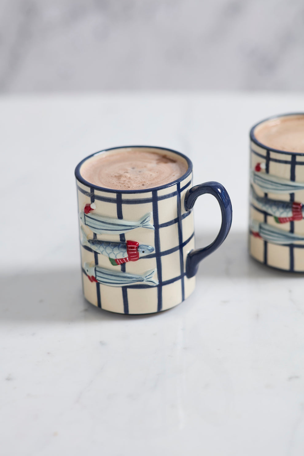 Festive Fish Mug Set of 4 By Accent Decor | Planters, Troughs & Cachepots | Modishstore - 8