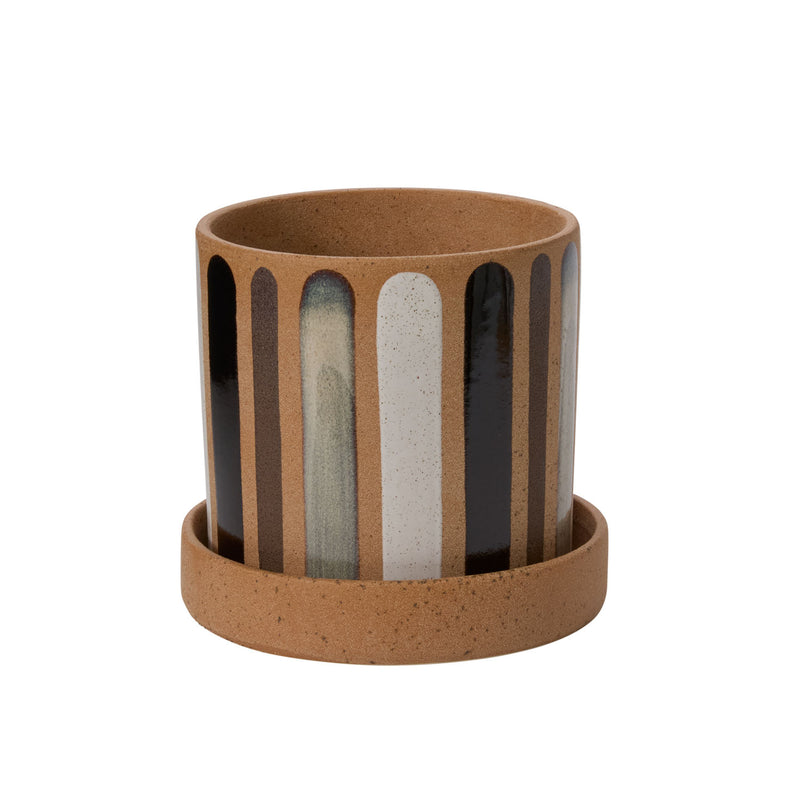 Truman Pot with Saucer Set of 2 By Accent Decor | Wall Decor | Modishstore - 8