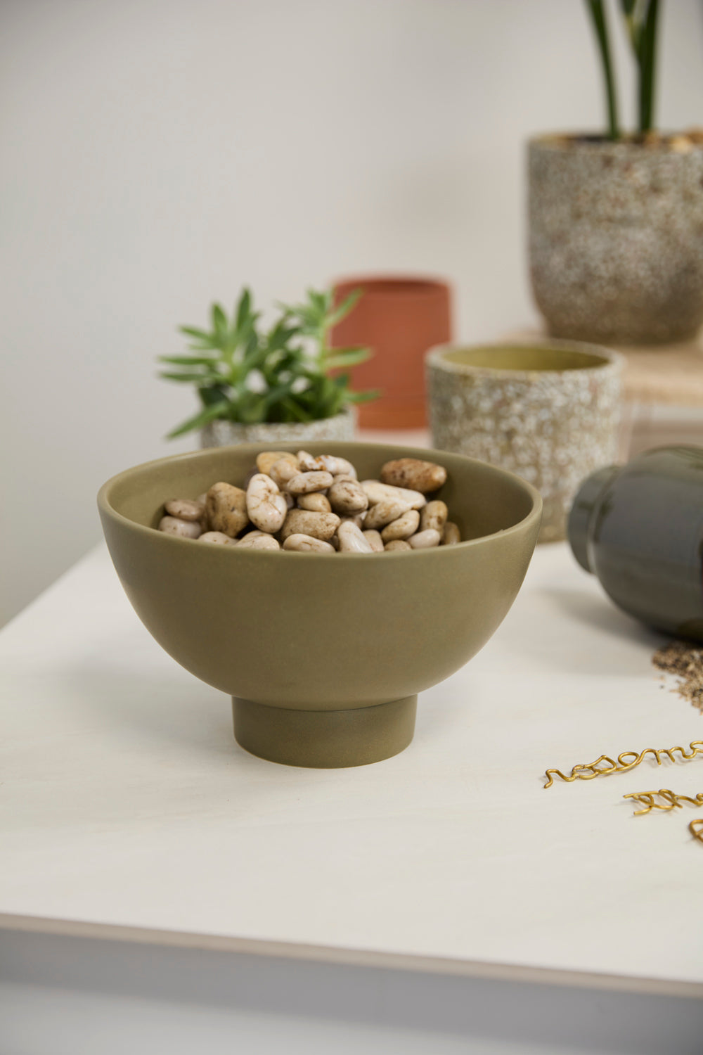 Beltline Bowl with Saucer Set of 4 By Accent Decor | Decorative Bowls | Modishstore - 6