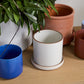 Author Pot with Saucer Set of 4 By Accent Decor | Planters, Troughs & Cachepots | Modishstore - 8