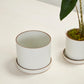 Author Pot with Saucer Set of 4 By Accent Decor | Planters, Troughs & Cachepots | Modishstore - 14