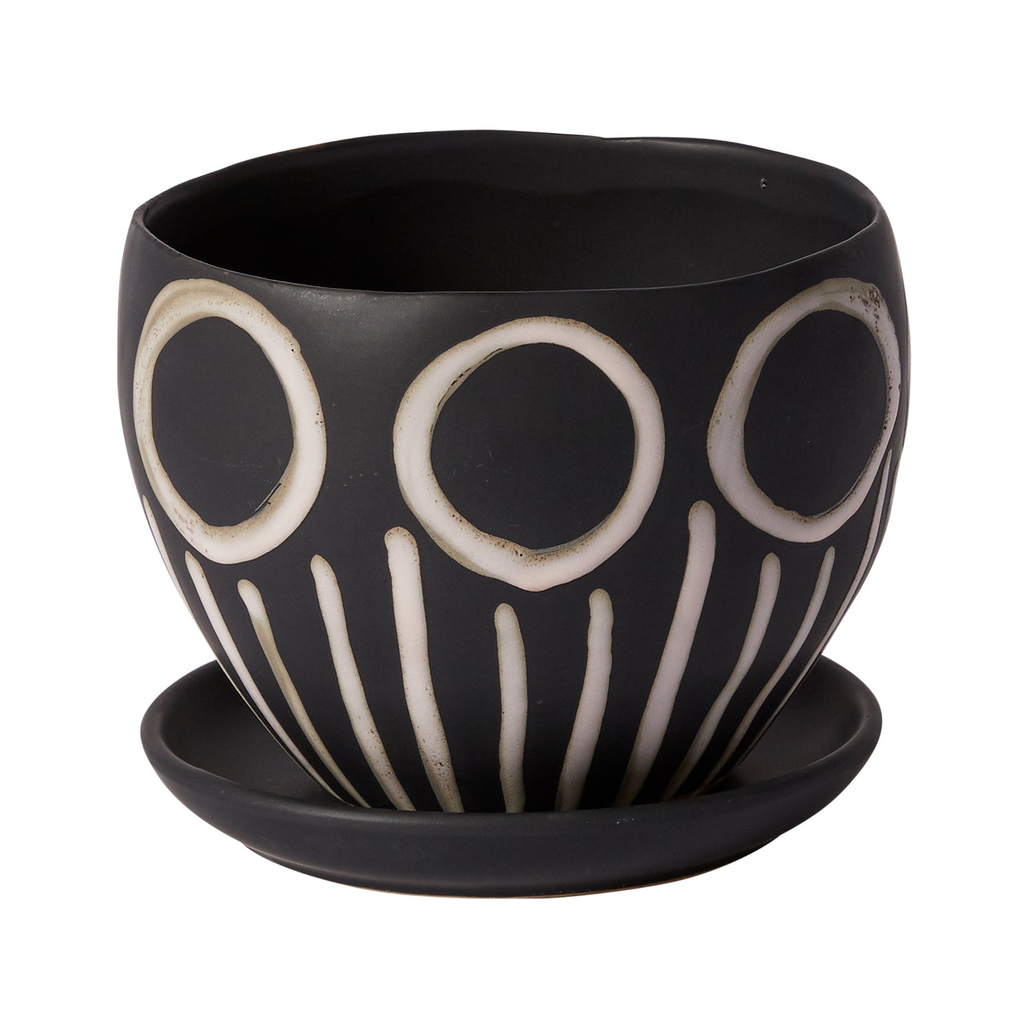 Hootie Hoo Pot Set of 2 By Accent Decor | Planters, Troughs & Cachepots | Modishstore - 2