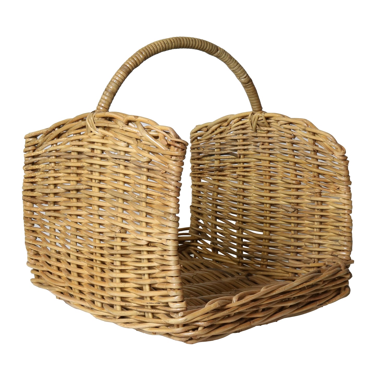 Monterey Rattan Log Basket - Set of 2 - Rustique Honey By HomArt | Bins, Baskets & Buckets | Modishstore - 5